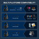 Ігрові навушники Kotion Each H-7 з мікрофоном (Чорний)