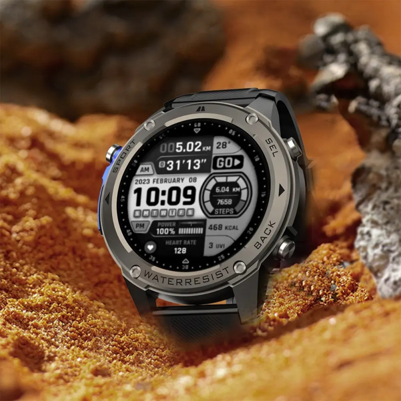 Розумний годинник Lemfo DM56 з вбудованим GPS (Чорний)