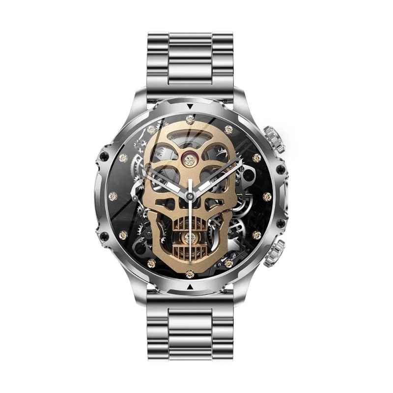 Розумний годинник Lemfo AK75 Metal з функцією розмови (Сріблястий)