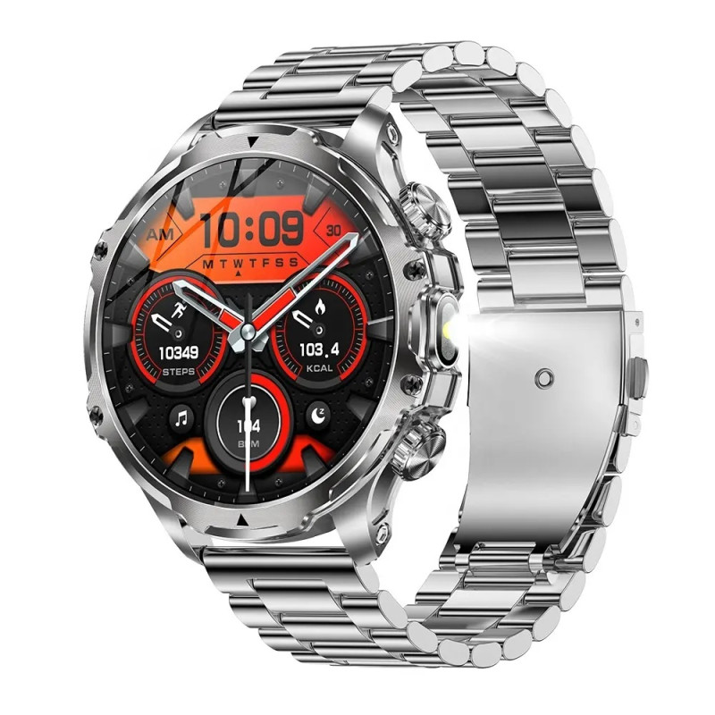 Розумний годинник Lemfo AK75 Metal з функцією розмови (Сріблястий)
