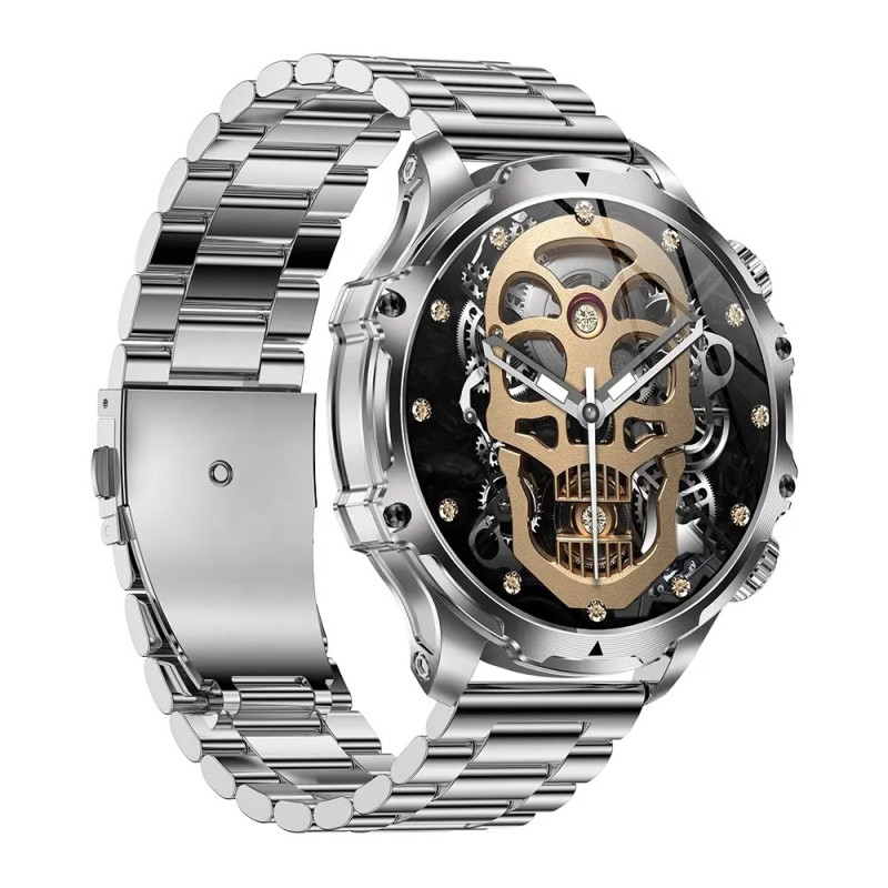 Розумний годинник Lemfo AK75 Metal з функцією розмови (Сріблястий)