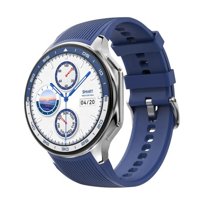 Розумний годинник NO.1 DT WATCH X з можливістю підключити навушники (Сріблястий)