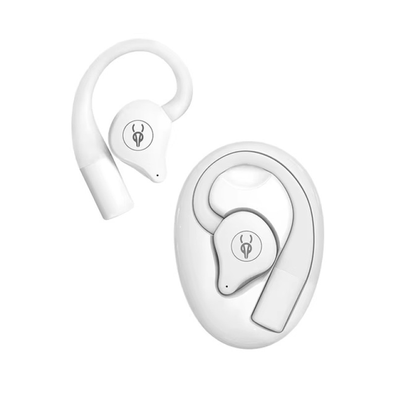Спортивні Bluetooth навушники Sabbat Q12 Cloud White відкритого типу (Білий)