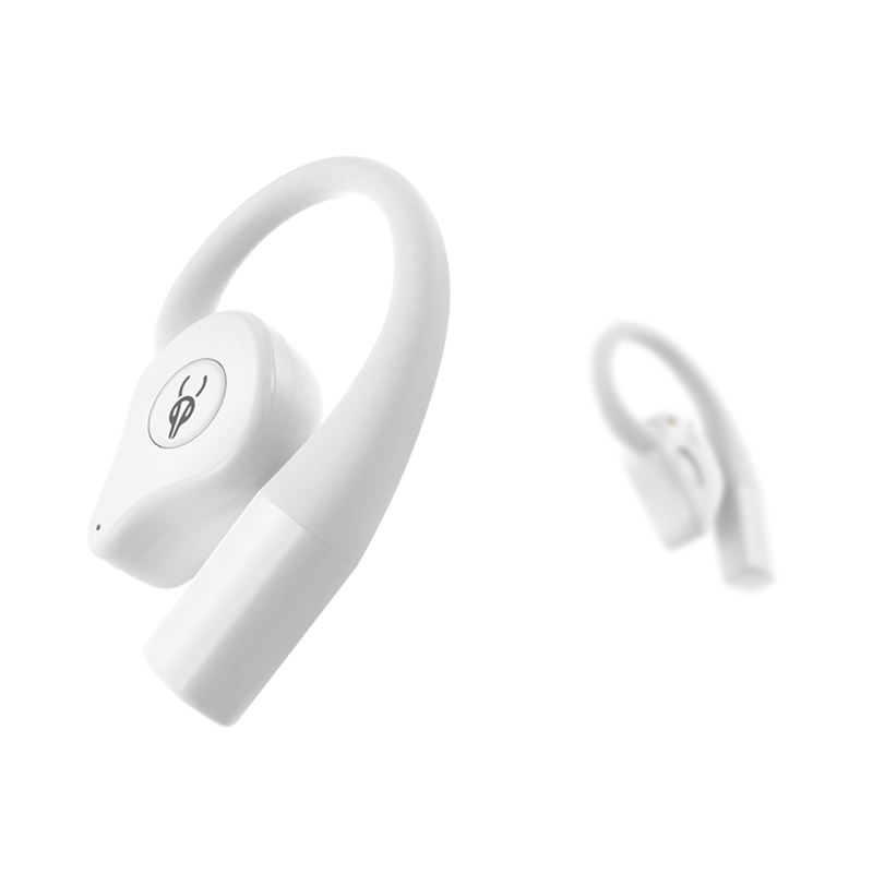 Спортивні Bluetooth навушники Sabbat Q12 Cloud White відкритого типу (Білий)