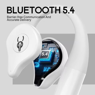 Спортивні Bluetooth навушники Sabbat Q12 Cloud White відкритого типу (Білий)