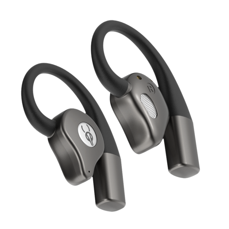 Спортивні Bluetooth навушники Sabbat Q12 Ink Black відкритого типу (Чорний)