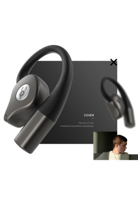 Спортивні Bluetooth навушники Sabbat Q12 Ink Black відкритого типу (Чорний)