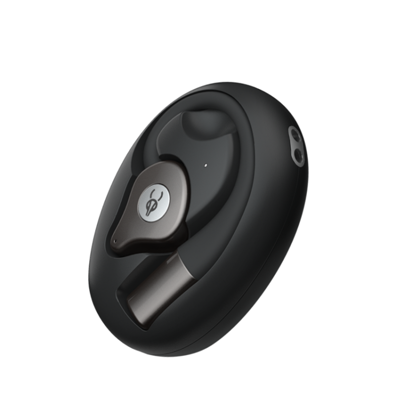 Спортивні Bluetooth навушники Sabbat Q12 Ink Black відкритого типу (Чорний)