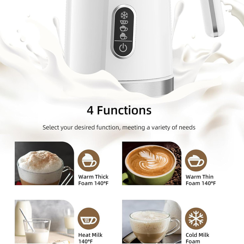 Спінювач молока (капучинатор) Biolomix Milk Frother BMF101 (Білий)