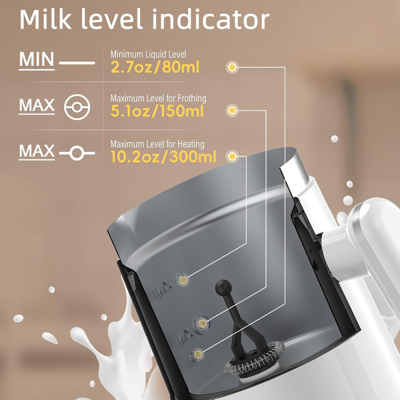 Спінювач молока (капучинатор) Biolomix Milk Frother BMF101 (Білий)