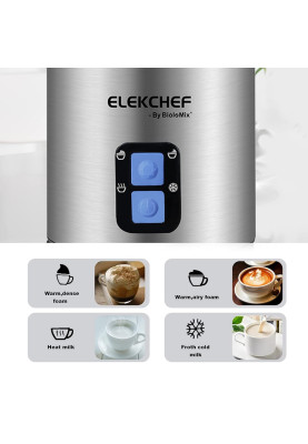 Пінозбивальник (капучинатор) Biolomix Milk Frother EMF600 (Сріблястий)