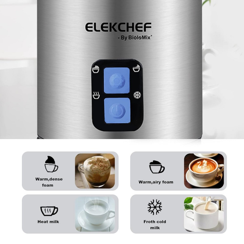 Пінозбивальник (капучинатор) Biolomix Milk Frother EMF600 (Сріблястий)