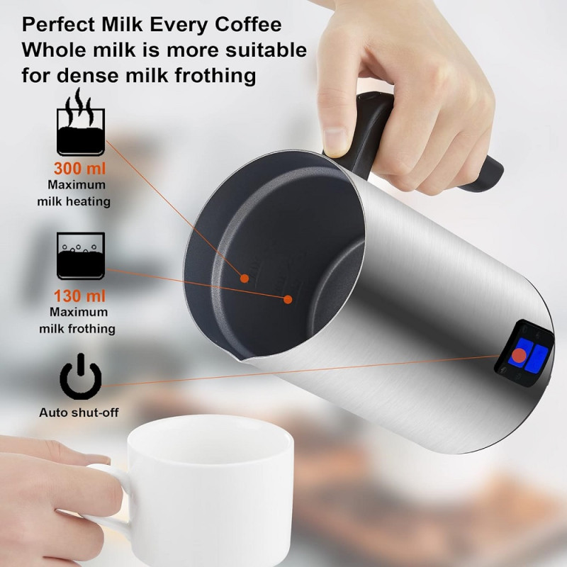 Пінозбивальник (капучинатор) Biolomix Milk Frother EMF600 (Сріблястий)