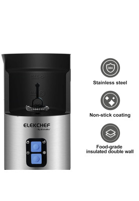 Пінозбивальник (капучинатор) Biolomix Milk Frother EMF600 (Сріблястий)
