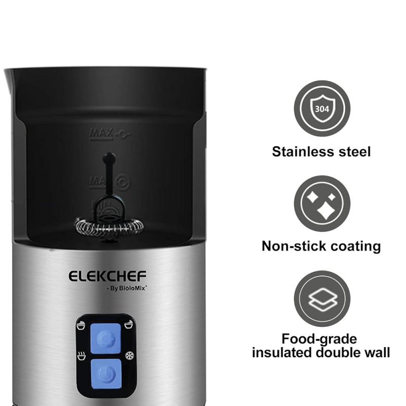 Пінозбивальник (капучинатор) Biolomix Milk Frother EMF600 (Сріблястий)