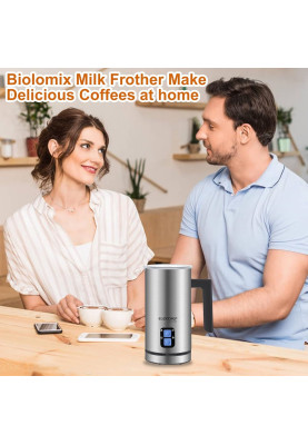 Пінозбивальник (капучинатор) Biolomix Milk Frother EMF600 (Сріблястий)