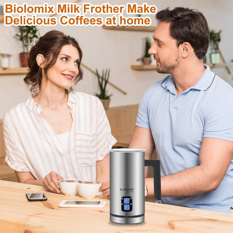 Пінозбивальник (капучинатор) Biolomix Milk Frother EMF600 (Сріблястий)