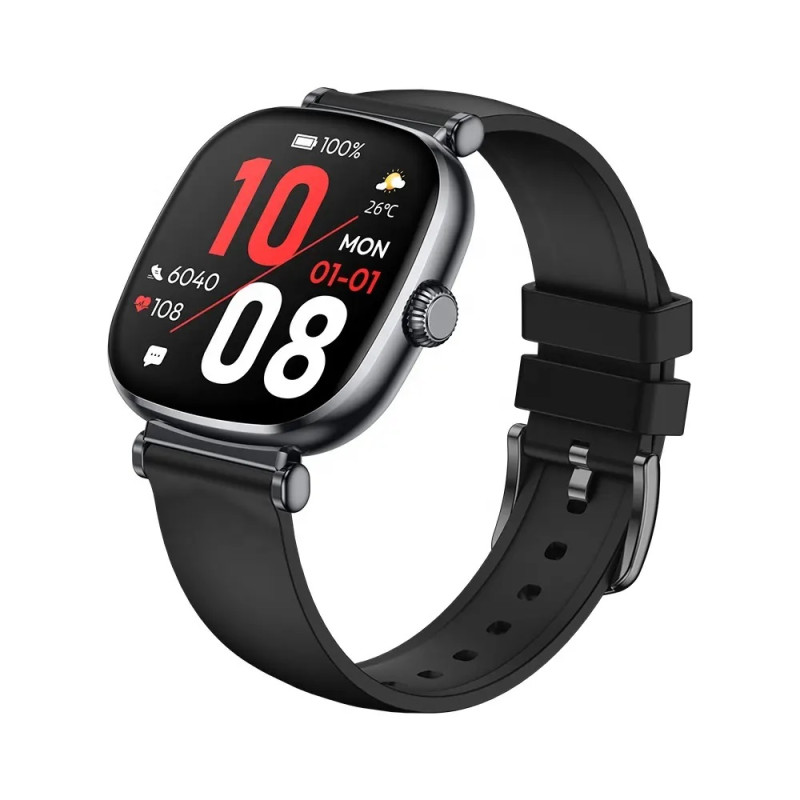 Розумний годинник King Wear KW269B з AMOLED екраном (Чорний)