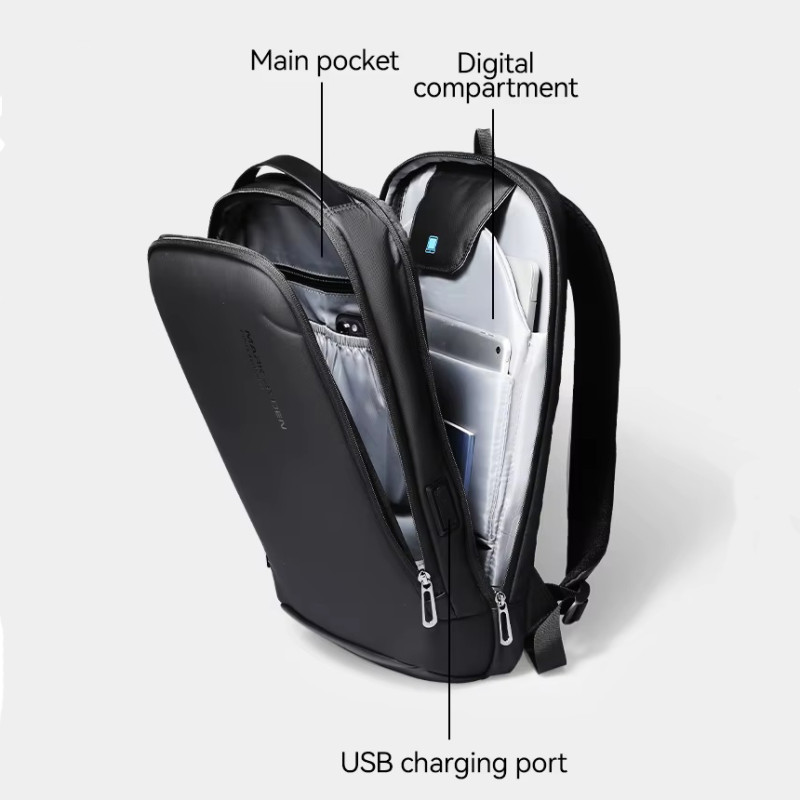Рюкзак для ноутбука 15.6 дюймів Mark Ryden MR9008 із зовнішнім USB-портом (Graphite)
