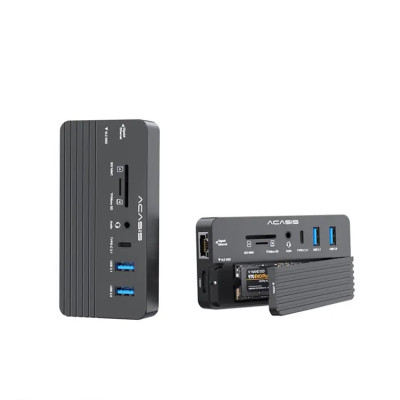 Док-станція Acasis CM073 з кишенею для SSD m.2 накопичувача (Чорний)