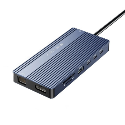 Док-станція 14-in-1 Acasis DS-0202 з HDMI 4K@60Hz, Ethernet (Сірий)