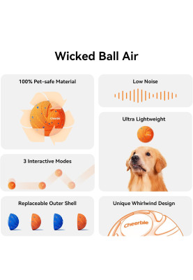 М'ячик для собак Cheerble Wickedball Air (Помаранчевий)