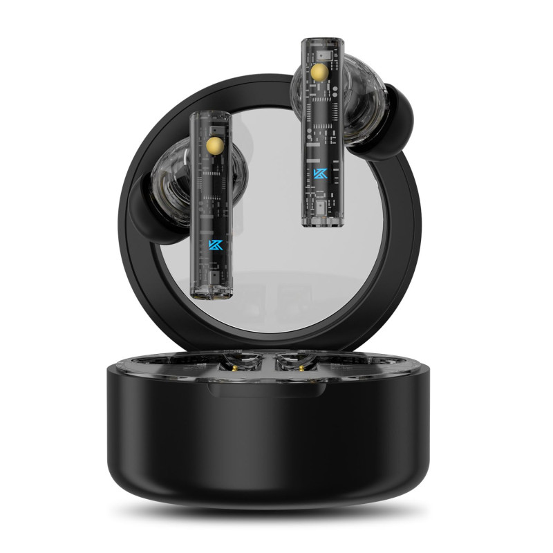 Бездротові Bluetooth навушники KZ Carol з активним шумозаглушенням (Чорний)