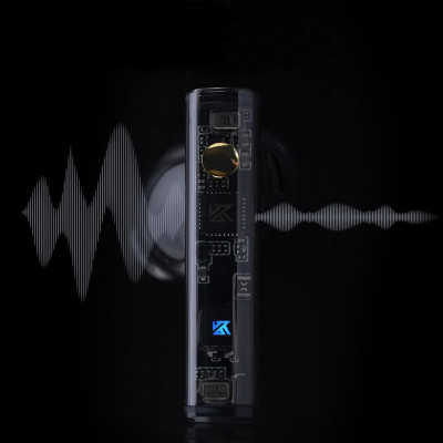 Бездротові Bluetooth навушники KZ Carol з активним шумозаглушенням (Чорний)