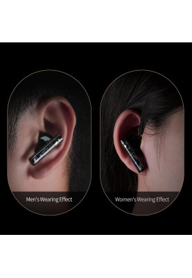 Бездротові Bluetooth навушники KZ Carol з активним шумозаглушенням (Чорний)