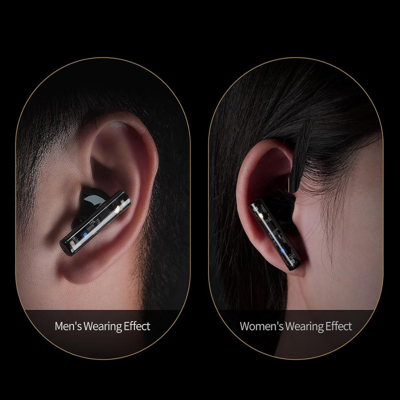 Бездротові Bluetooth навушники KZ Carol з активним шумозаглушенням (Чорний)