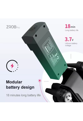 Квадрокоптер KFPLAN Z908 PRO з подвійною камерою та уникненням перешкод (Чорний)