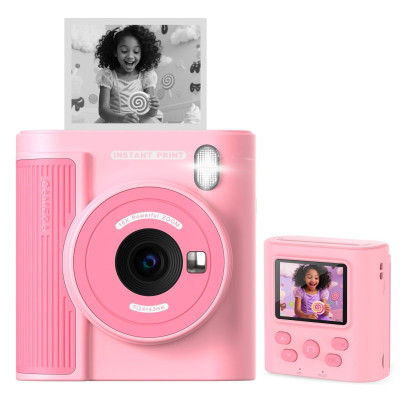 Дитячий фотоапарат Instant Print Camera P99 з миттєвим термодруком (Рожевий)