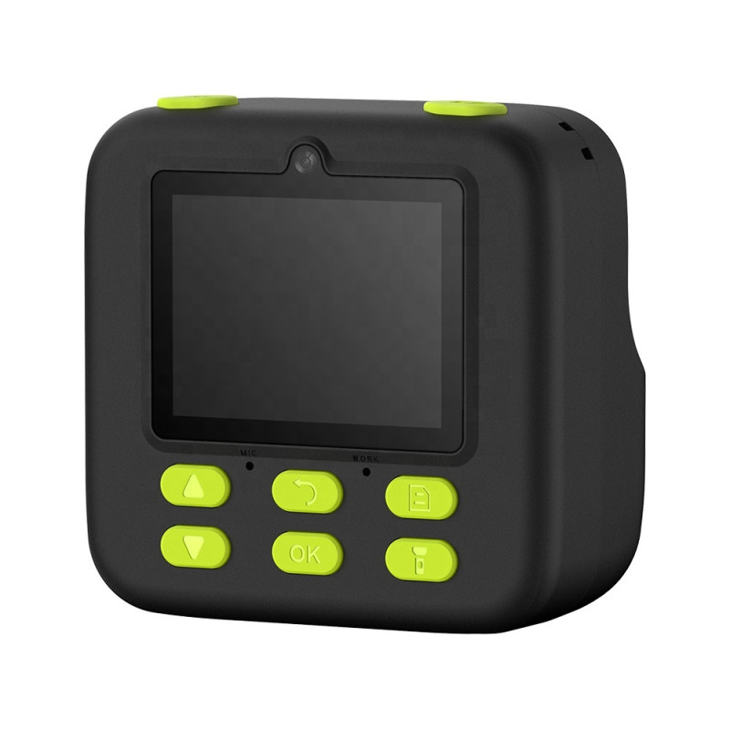 Дитяча камера миттєвого друку Instant Print Camera P79 (Чорно-зелений)