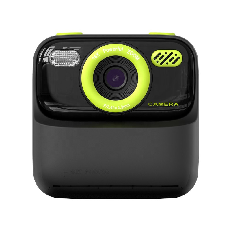 Дитяча камера миттєвого друку Instant Print Camera P79 (Чорно-зелений)