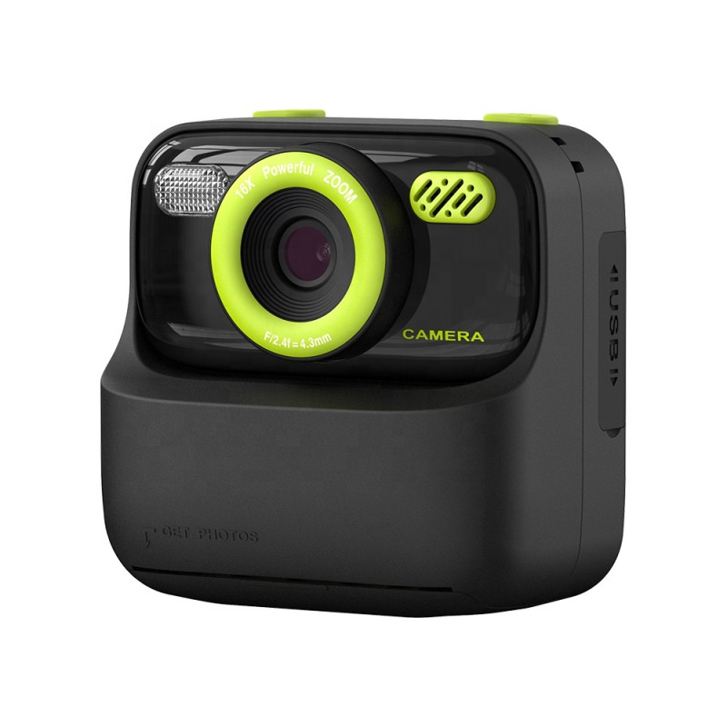 Дитяча камера миттєвого друку Instant Print Camera P79 (Чорно-зелений)
