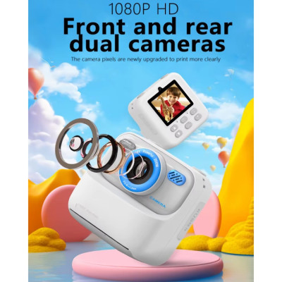 Дитяча камера миттєвого друку Instant Print Camera P79 (Білий)