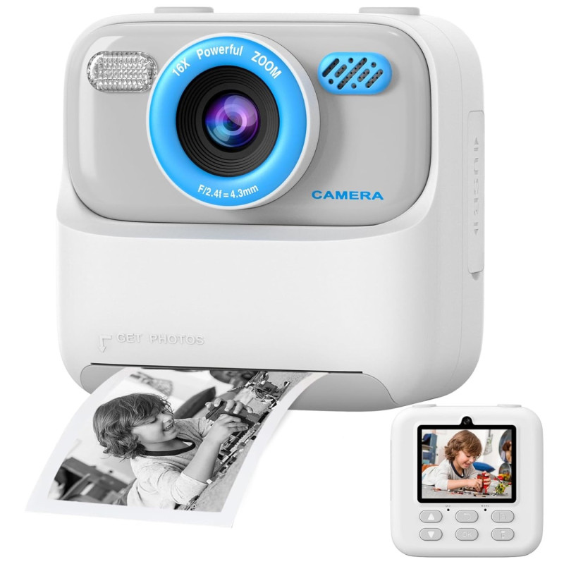 Дитяча камера миттєвого друку Instant Print Camera P79 (Білий)