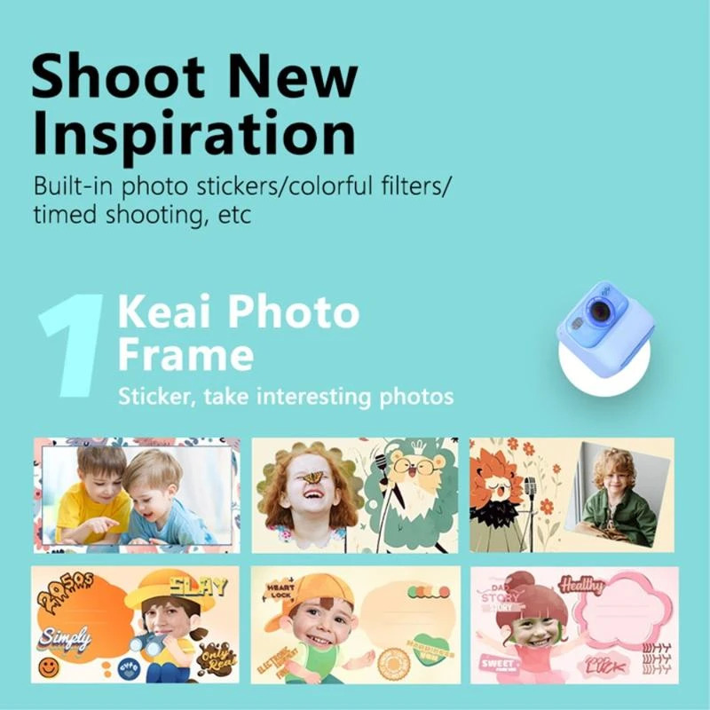Дитяча камера миттєвого друку Instant Print Camera P79 (Синій)
