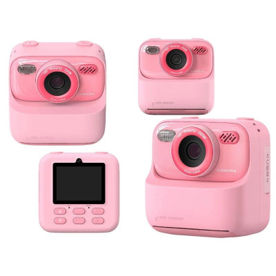 Дитяча камера миттєвого друку Instant Print Camera P79 (Рожевий) Дитяча камера миттєвого друку Instant Print Camera P79 (Рожевий)