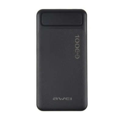 Повербанк Power Bank AWEI P5K Pro 10000 mAh Type-C зі швидкою зарядкою (Чорний)