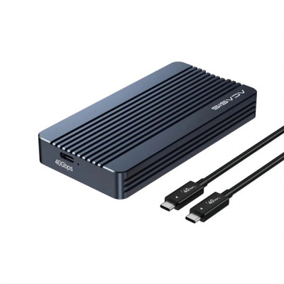 Зовнішній корпус Acasis TBU405Air для M.2 NVMe SSD, Thunderbolt 4/3/USB4, до 40 Гбіт/с (Сірий)