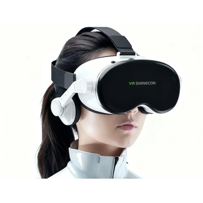Окуляри віртуальної реальності Shinecon G18EB для смартфона з Hi-Fi навушниками (Білий) Окуляри віртуальної реальності Shinecon G18EB для смартфона з Hi-Fi навушниками (Білий)