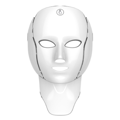 Професійна LED маска для обличчя та шиї з фототерапією, ефектом ліфтингу та омолодженням (Білий)