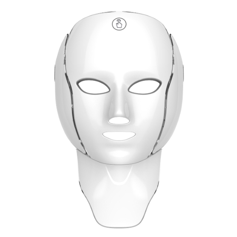 Професійна LED маска для обличчя та шиї з фототерапією, ефектом ліфтингу та омолодженням (Білий)