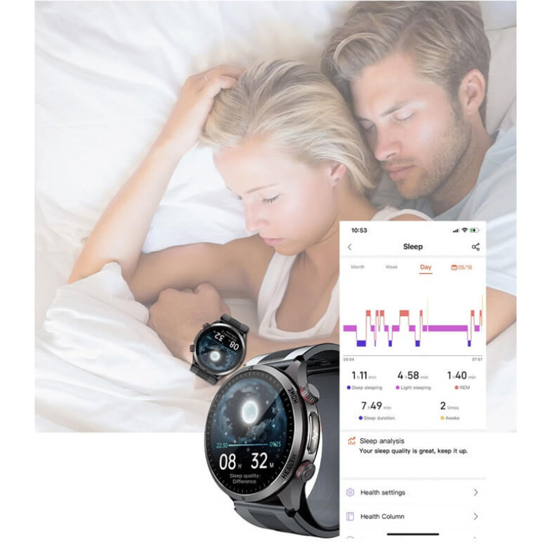 Смарт-годинник Lemfo S26 з вимірюванням ЕКГ тиску та Bluetooth-дзвінками (Червоний)