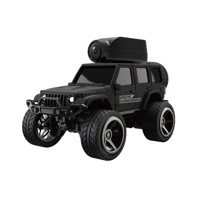 Міні FPV машинка на радіокеруванні KFPLAN KF32 1:64 4WD з Wi-Fi камерою (Чорний)