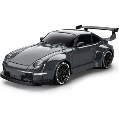 Машинка для дрифта на радіокеруванні Porsche S814 1:24 4WD з LED-ліхтарями (Темно-сірий)