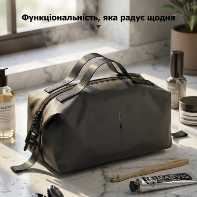 Чоловічий несесер Mark Ryden MR267 з блискавками YKK та захистом від вологи (Чорний)