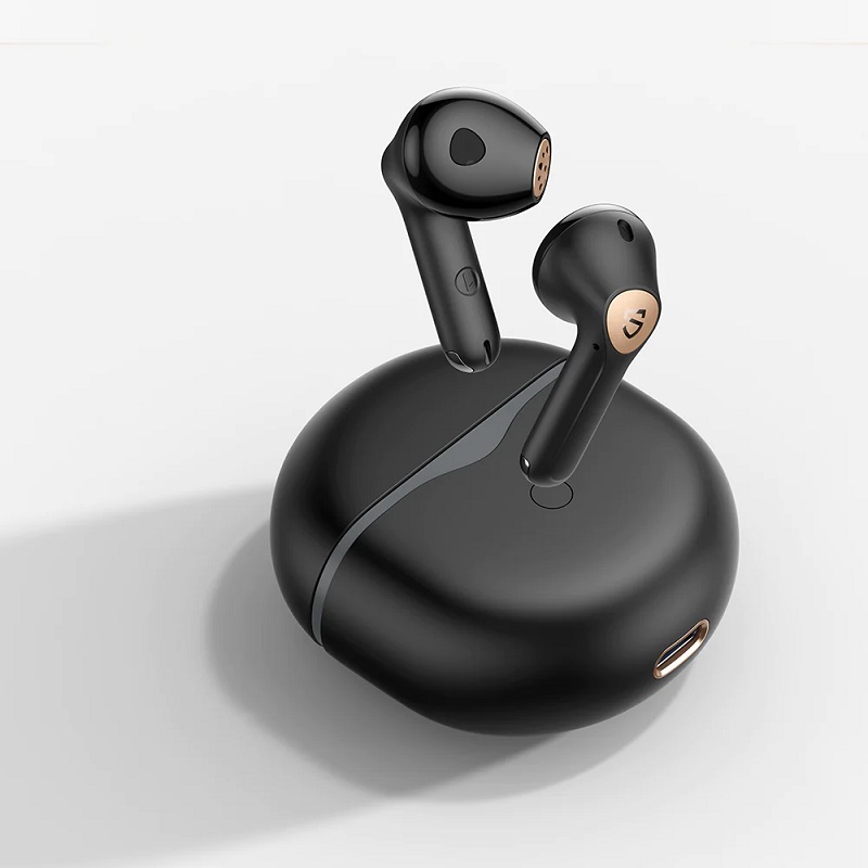 Бездротові Bluetooth навушники Soundpeats Air4 з підтримкою кодеку aptX Lossless (Чорний)
