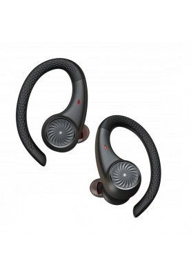 Бездротові Bluetooth навушники Tribit MoveBuds H1 BTH95 з кріпленням-гачком та вологозахистом (Чорний)